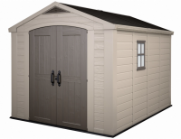 Пластиковый сарай Factor 8'*11' (2,5 м х 3,3 м) Пластиковый сарай Factor 8'*11' (2,5 м х 3,3 м)