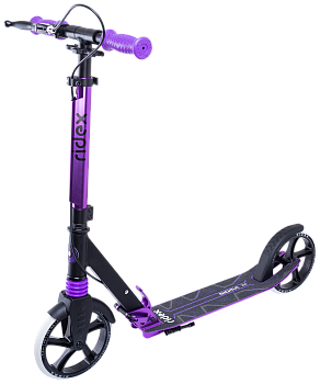 БЕЗ УПАКОВКИ Самокат 2-колесный Sigma 200 мм, ручной тормоз, черный/фиолетовый БЕЗ УПАКОВКИ Самокат 2-колесный Sigma 200 мм, ручной тормоз, черный/фиолетовый