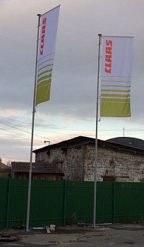 Флагшток уличный стационарный секционный Nordwerk СУПЕР БАННЕР 18 метров