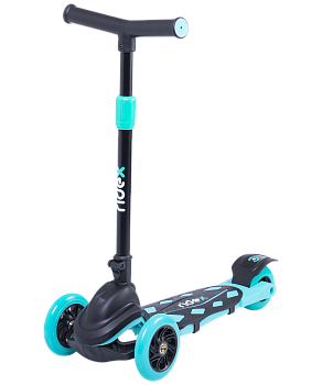 БЕЗ УПАКОВКИ Самокат 3-колесный Robin 3D, 120/90 мм, бирюзовый БЕЗ УПАКОВКИ Самокат 3-колесный Robin 3D, 120/90 мм, бирюзовый