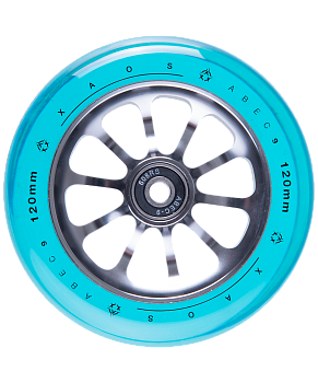 БЕЗ УПАКОВКИ Колесо для трюкового самоката Spoke Blue 120 мм БЕЗ УПАКОВКИ Колесо для трюкового самоката Spoke Blue 120 мм